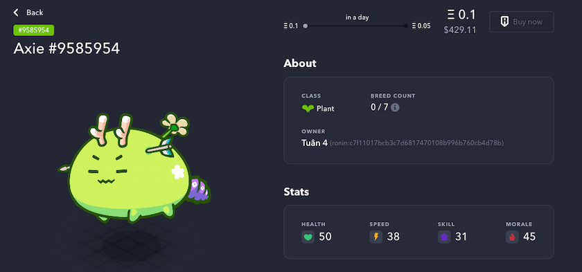 Cuanto cuesta un axie