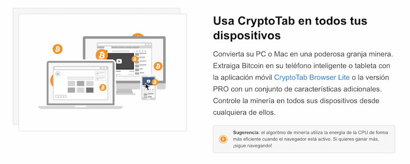 cryptotab browser para varios dispositivos